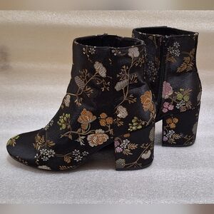 Bar III Floral Embroidered Ankle Boots
